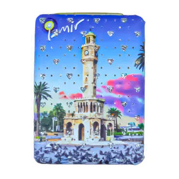 Izmir Themed Myros Rectangular Curved PU Mirror - 4