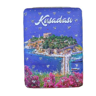 Kuşadası Themed Myros Rectangular Curved PU Mirror - 5