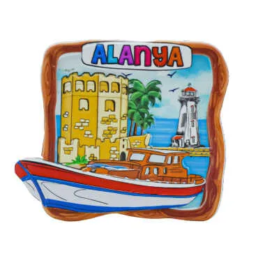 Alanya Themed Myros Local Polyester Refrigerator Magnet - 20