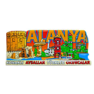 Alanya Themed Myros Local Polyester Refrigerator Magnet - 14