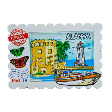 Alanya Themed Myros Local Polyester Refrigerator Magnet - 12