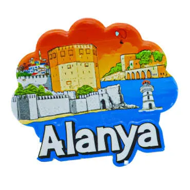 Alanya Themed Myros Local Polyester Refrigerator Magnet - 11