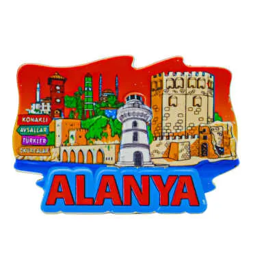 Alanya Themed Myros Local Polyester Refrigerator Magnet - 9