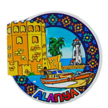 Alanya Themed Myros Local Polyester Refrigerator Magnet - 8