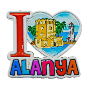 Alanya Themed Myros Local Polyester Refrigerator Magnet - 7