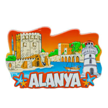 Alanya Themed Myros Local Polyester Refrigerator Magnet - 6