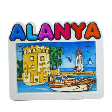Alanya Themed Myros Local Polyester Refrigerator Magnet - 5