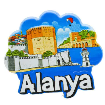Alanya Themed Myros Local Polyester Refrigerator Magnet - 4