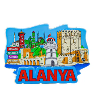 Alanya Themed Myros Local Polyester Refrigerator Magnet - 2