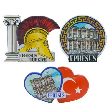 Efes Themed Myros Traditional Polyester Refrigerator Magnet - 23