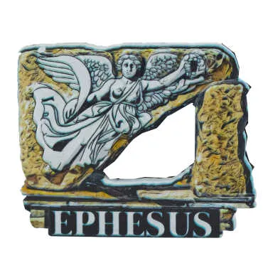 Efes Themed Myros Traditional Polyester Refrigerator Magnet - 17