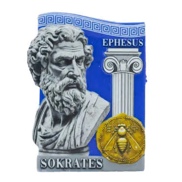 Efes Themed Myros Traditional Polyester Refrigerator Magnet - 9