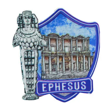 Efes Themed Myros Traditional Polyester Refrigerator Magnet - 4