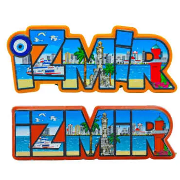 İzmir Temalı Myros Yöresel Polyester Magnet - 4
