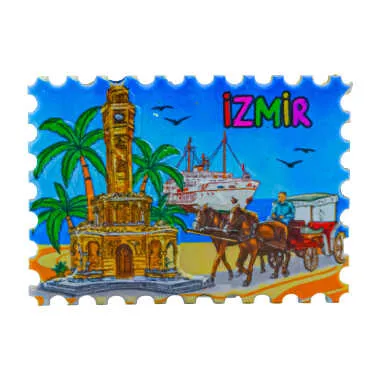 İzmir Temalı Myros Yöresel Polyester Magnet - 10