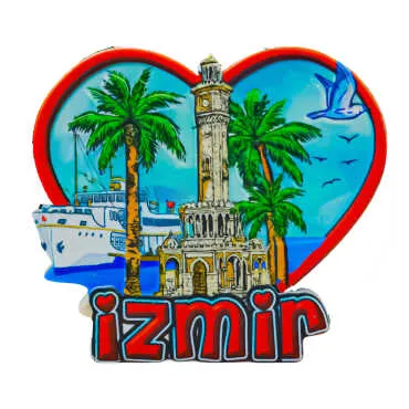 İzmir Temalı Myros Yöresel Polyester Magnet - 11