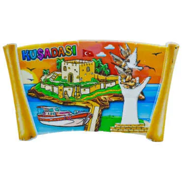 Kuşadası Temalı Myros Yöresel Polyester Magnet - 16