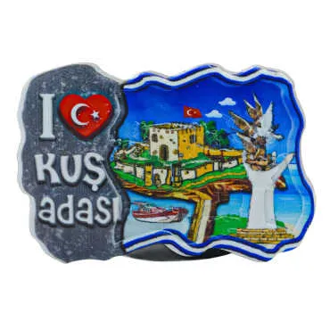 Kuşadası Temalı Myros Yöresel Polyester Magnet - 19