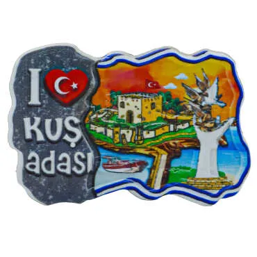 Kuşadası Temalı Myros Yöresel Polyester Magnet - 20