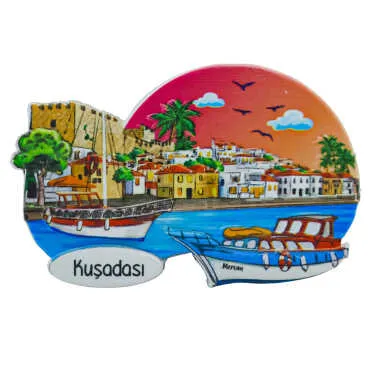 Kuşadası Temalı Myros Yöresel Polyester Magnet - 21