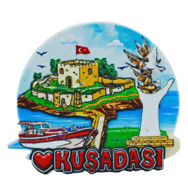 Kuşadası Temalı Myros Yöresel Polyester Magnet - 22