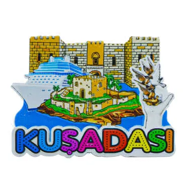 Kuşadası Temalı Myros Yöresel Polyester Magnet - 28