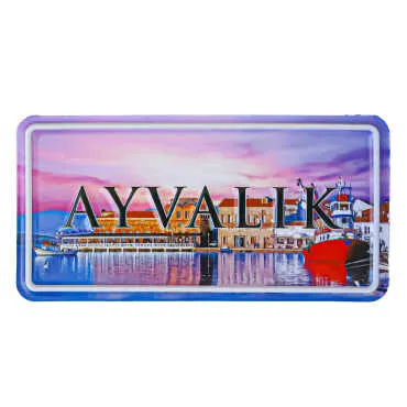 Ayvalik Themed Embossed Pvc Oppression Fridge Magnet - 2