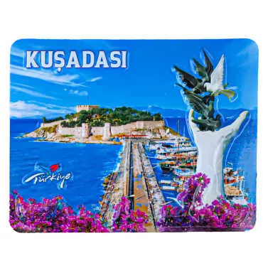 Wholesale Kuşadası Themed Embossed PVC Refrigerator Magnet 70*90 mm - 5
