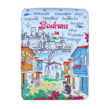 Toptan Bodrum Temalı Myros Di̇kdörtgen Pu Ayna - 4