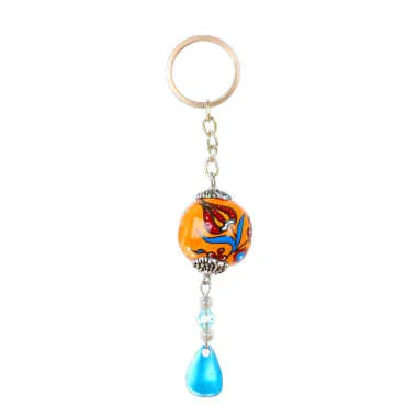 Turkish Ceramic Ball Keychain - 3