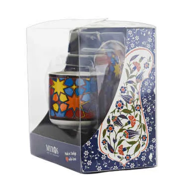 Mandala Temalı Tekli Porselen Fincanı - 5