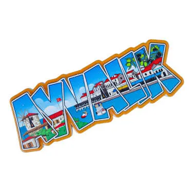 Ayvalık Temalı Myros Yöresel Polyester Magnet - 2