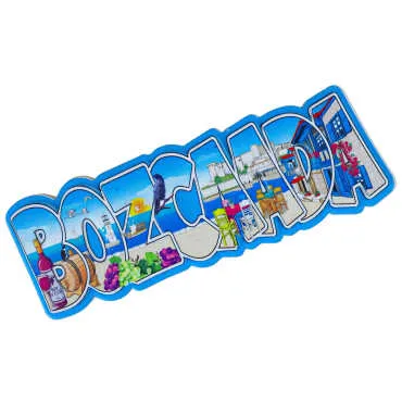Bozcaada Themed Myros Local Polyester Refrigerator Magnet - 6