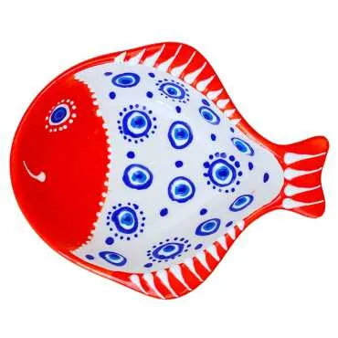 Embossed Evil Eye Fish Snack Bowl - 3