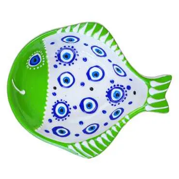 Embossed Evil Eye Fish Snack Bowl - 6