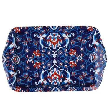 Toptan Mandala Temalı Mini Tepsi Çift Yön Baskılı (25*16 Cm) - 4
