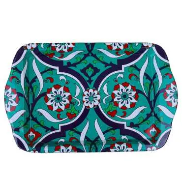 Toptan Mandala Temalı Mini Tepsi Çift Yön Baskılı (25*16 Cm) - 6