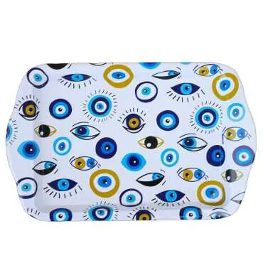 Wholesale Nazar Themed Mini Tray Double Sided Printed (25*16 cm) - 3