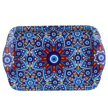 Wholesale Nazar Themed Mini Tray Double Sided Printed (25*16 cm) - 4