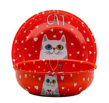 Wholesale Cat Themed Metal Bowl 95 mm - 2