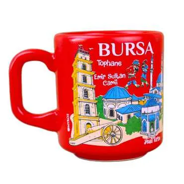 Bursa Temalı Yöresel Seramik Kapuçino Kupa - 3
