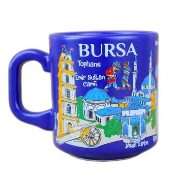 Bursa Temalı Yöresel Seramik Kapuçino Kupa - 4