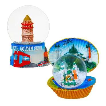 İstanbul Temalı Polyester Sulu Küre 45 mm - Standart - 2