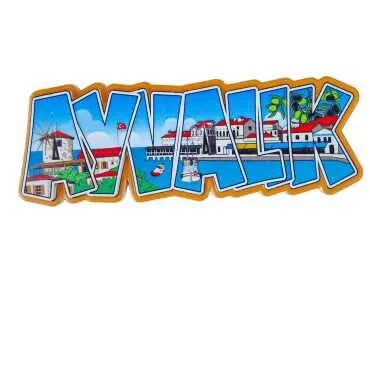 Ayvalık Temalı Myros Yöresel Polyester Magnet - 3