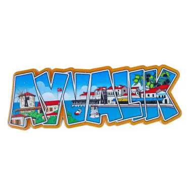 Ayvalık Temalı Myros Yöresel Polyester Magnet - 4