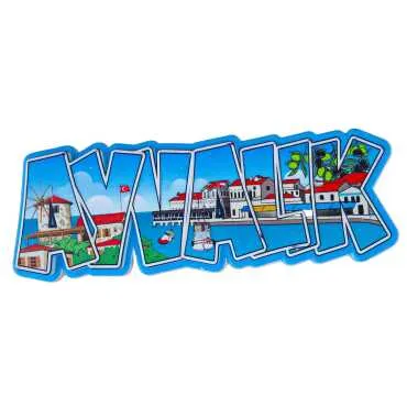 Ayvalık Temalı Myros Yöresel Polyester Magnet - 5