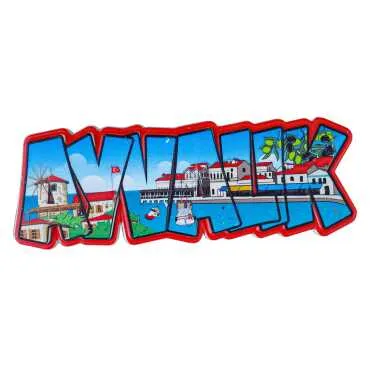 Ayvalık Temalı Myros Yöresel Polyester Magnet - 6