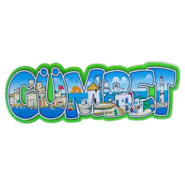 Bodrum Themed Myros Local Polyester Refrigerator Magnet - 16