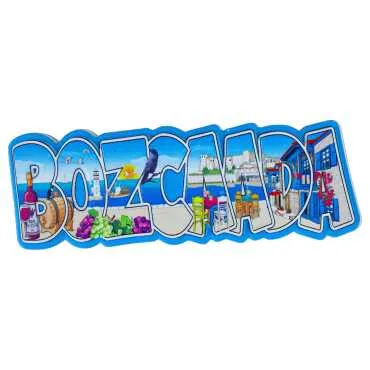 Bozcaada Themed Myros Local Polyester Refrigerator Magnet - 3