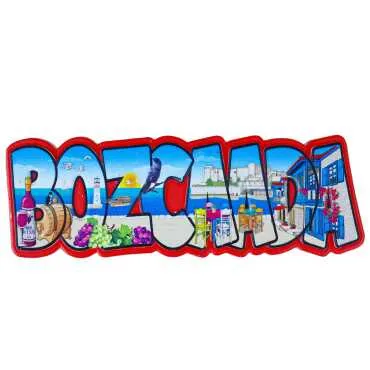 Bozcaada Themed Myros Local Polyester Refrigerator Magnet - 4